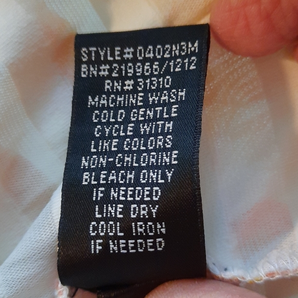 AGB Floral Design Ruffle Tank Top  Size  XL - Picture 9 of 11